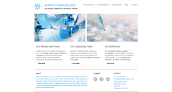 Desktop Screenshot of affinitytherapeutics.com